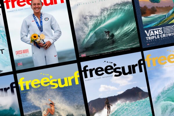 Freesurf Magazine art direction and design by John Weaver